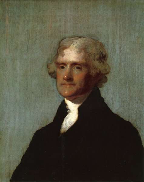 Thomas Jefferson (The Edgehill Portrait) by Gilbert Charles Stuart