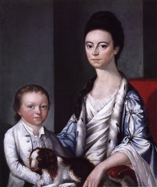 Christian Stelle Banister and Her Son, John